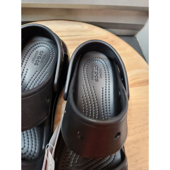 Crocs Mega Crush Sandal | Women's size 9 | Black - Picture 2 of 11